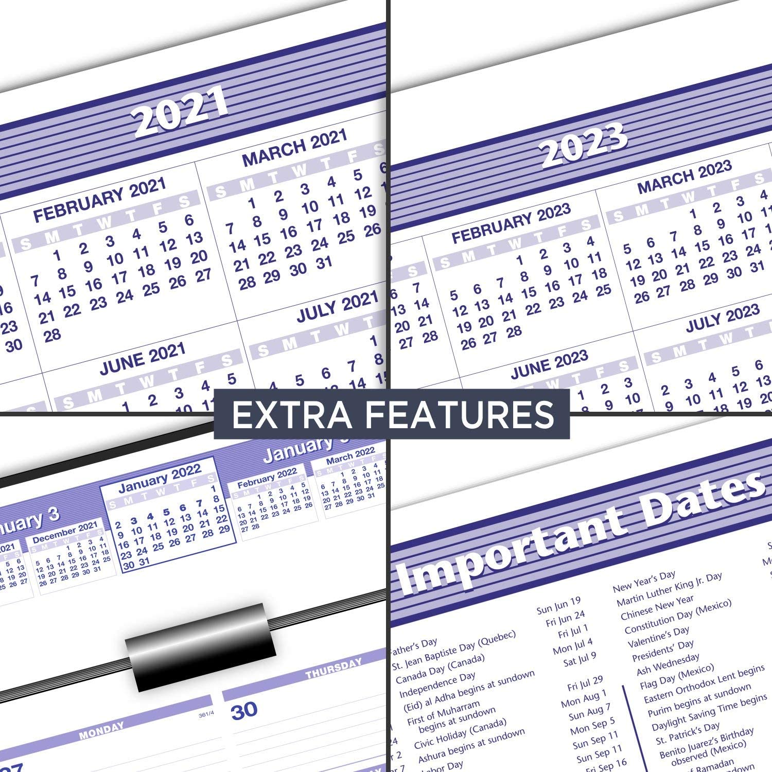 AT-A-GLANCE 2023 Weekly Desk Calendar Refill, Flip-A-Week, 6" x 7" (SW705X50) - Image 4